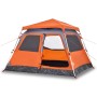 Igluzelt 4 Personen Schnellöffnung grau/orange von vidaXL, Zelte - Ref: Foro24-4004232, Preis: 186,29 €, Rabatt: %