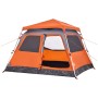 Igluzelt 4 Personen Schnellöffnung grau/orange von vidaXL, Zelte - Ref: Foro24-4004232, Preis: 186,29 €, Rabatt: %