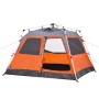 Igluzelt 4 Personen Schnellöffnung grau/orange von vidaXL, Zelte - Ref: Foro24-4004232, Preis: 186,29 €, Rabatt: %