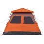 Igluzelt 4 Personen Schnellöffnung grau/orange von vidaXL, Zelte - Ref: Foro24-4004232, Preis: 186,29 €, Rabatt: %