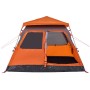 Igluzelt 4 Personen Schnellöffnung grau/orange von vidaXL, Zelte - Ref: Foro24-4004232, Preis: 186,29 €, Rabatt: %