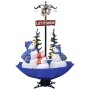 Weihnachtsbaum mit Schnee mit blauem PVC-Schirmständer 170 cm von vidaXL, Weihnachtsbäume - Ref: Foro24-289930, Preis: 182,24...