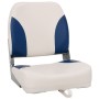 Set asientos plegables para barco 4 uds con cojín blanco y azul de vidaXL, Embarcaciones - Ref: Foro24-272242, Precio: 135,88...