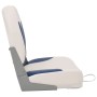 Folding boat seats set of 4 units with white and blue cushions by vidaXL, Boats - Ref: Foro24-272242, Price: 141,34 €, Discou...