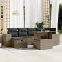 Set mit 7 Gartensofas mit Kissen synthetisches Rattangrau von vidaXL, Gartensets - Ref: Foro24-3275300, Preis: 526,20 €, Raba...