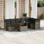 Garden furniture set 9 pieces and gray synthetic rattan cushions by vidaXL, Garden sets - Ref: Foro24-3274710, Price: 613,31 ...