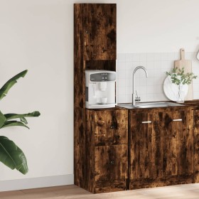 Kitchen cabinet made of smoked oak engineered wood, measuring 35x50x180 cm. by vidaXL, Kitchen cabinets - Ref: Foro24-840762,...