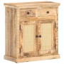 Solid mango and natural cane wood sideboard 65x32x70 cm by vidaXL, Sideboards - Ref: Foro24-289086, Price: 269,99 €, Discount: %