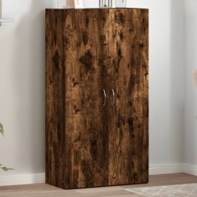 Smoked oak wood filing cabinet 60x32x115 cm by vidaXL, Filing cabinets - Ref: Foro24-840776, Price: 78,99 €, Discount: %