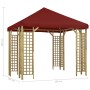 Cenador burdeos 3x3 m de vidaXL, Carpas y cenadores - Ref: Foro24-3054487, Precio: 395,99 €, Descuento: %