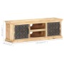 TV-Schrank mit Stahltüren aus massivem Mangoholz, 120 x 30 x 40 cm von vidaXL, TV-Möbel - Ref: Foro24-289095, Preis: 246,10 €...