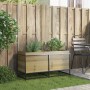 Jardinera de madera de pino impregnada 100x40x50 cm de vidaXL, Maceteros y jardineras - Ref: Foro24-847037, Precio: 91,62 €, ...