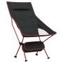 Sillas de camping plegables 2 uds tela Oxford y aluminio negro de vidaXL, Mobiliario de camping - Ref: Foro24-366546, Precio:...