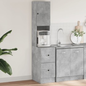 Concrete gray engineered wood kitchen cabinet 35x50x180 cm by vidaXL, Kitchen cabinets - Ref: Foro24-840761, Price: 104,11 €,...