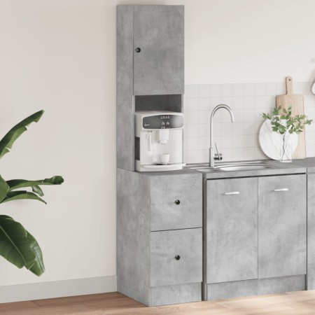 Concrete gray engineered wood kitchen cabinet 35x50x180 cm by vidaXL, Kitchen cabinets - Ref: Foro24-840761, Price: 104,80 €,...