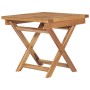 Folding balcony table and chairs 3 pcs solid teak wood by vidaXL, Loungers - Ref: Foro24-3059960, Price: 309,00 €, Discount: %