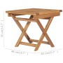 Folding balcony table and chairs 3 pcs solid teak wood by vidaXL, Loungers - Ref: Foro24-3059960, Price: 309,00 €, Discount: %