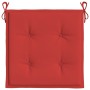 Cojines de silla de jardín 2 uds tela Oxford rojo 40x40x3 cm de vidaXL, Cojines para sillas y sofás - Ref: Foro24-314014, Pre...