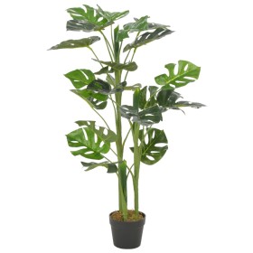 Planta artificial monstera con maceta 100 cm verde de vidaXL, Flora artificial - Ref: Foro24-280182, Precio: 47,25 €, Descuen...