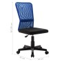 Black and blue mesh fabric office chair 44x52x100 cm by vidaXL, Office chairs - Ref: Foro24-289511, Price: 72,91 €, Discount: %