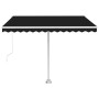 Toldo retráctil manual con LED antracita 350x250 cm de vidaXL, Toldos - Ref: Foro24-3069524, Precio: 384,33 €, Descuento: %