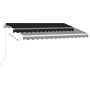 Manual retractable awning with anthracite LED 350x250 cm by vidaXL, Awnings - Ref: Foro24-3069524, Price: 384,33 €, Discount: %