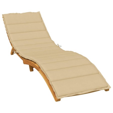 Kissen für Liege, Beige-Melange-Stoff, 200 x 70 x 4 cm von vidaXL, Kissen für Stühle und Sofas - Ref: Foro24-4002523, Preis: ...