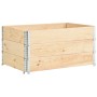 Pallet box 3 units solid pine wood 80x120 cm by vidaXL, Loading platforms and pallets - Ref: Foro24-310051, Price: 120,47 €, ...