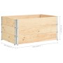 Caja de palés 3 unidades madera maciza de pino 80x120 cm de vidaXL, Plataformas de carga y palés - Ref: Foro24-310051, Precio...