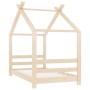 Estructura de cama infantil de madera maciza de pino 70x140 cm de vidaXL, Cunas y camas para niños - Ref: Foro24-289607, Prec...