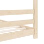 Estructura de cama infantil de madera maciza de pino 70x140 cm de vidaXL, Cunas y camas para niños - Ref: Foro24-289607, Prec...