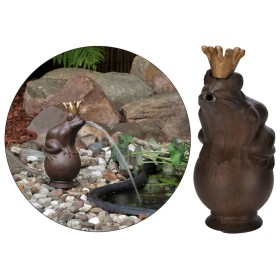 HI Brauner Froschkönig-Metallbrunnen von HI, Brunnen und Wasserfälle - Ref: Foro24-429172, Preis: 35,99 €, Rabatt: %