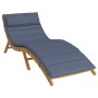 Navy blue Oxford fabric sun lounger cushion 180x60x3 cm by vidaXL, Cushions for chairs and sofas - Ref: Foro24-379256, Price:...