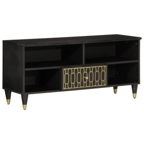 Solid mango wood TV stand 100x33x46 cm by vidaXL, CD and DVD storage - Ref: Foro24-358336, Price: 103,99 €, Discount: %