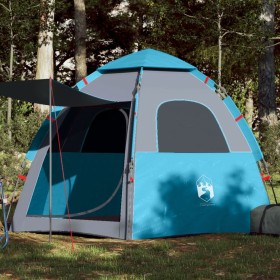 Cabin tent for 4 people, quick opening, blue. by vidaXL, tents - Ref: Foro24-4005333, Price: 105,88 €, Discount: %