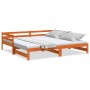 Sofá cama nido madera maciza de pino marrón cera 90x200 cm de vidaXL, Camas y somieres - Ref: Foro24-847159, Precio: 144,33 €...