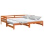 Sofá cama nido madera maciza de pino marrón cera 90x200 cm de vidaXL, Camas y somieres - Ref: Foro24-847159, Precio: 144,33 €...