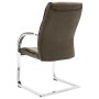 Silla de oficina voladiza de tela gris taupe de vidaXL, Sillas de oficina - Ref: Foro24-289340, Precio: 114,99 €, Descuento: %