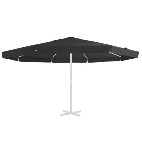 Tela de repuesto para sombrilla negro 500 cm de vidaXL, Telas para sombrillas y toldos - Ref: Foro24-312544, Precio: 64,99 €,...