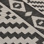 Outdoor flat weave rug with black stripes 100x200 cm by vidaXL, Rugs - Ref: Foro24-340850, Price: 36,14 €, Discount: %