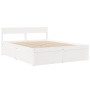 White pine wood bed frame with drawers 150x200cm by vidaXL, Beds and slatted bases - Ref: Foro24-3282346, Price: 310,99 €, Di...