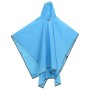 Poncho de lluvia con capucha diseño 2 en 1 azul 223x145 cm de vidaXL, Camping y senderismo - Ref: Foro24-4004198, Precio: 18,...