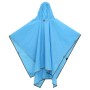 Poncho de lluvia con capucha diseño 2 en 1 azul 223x145 cm de vidaXL, Camping y senderismo - Ref: Foro24-4004198, Precio: 18,...