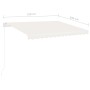 Manuell ausfahrbare Markise mit cremefarbener LED 350x250 cm von vidaXL, Markisen - Ref: Foro24-3069522, Preis: 386,99 €, Rab...