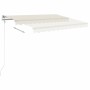 Toldo manual retráctil con luz LED color crema 3,5x2,5 m de vidaXL, Toldos - Ref: Foro24-3069922, Precio: 376,99 €, Descuento: %