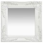 White baroque style wall mirror 40x40 cm by vidaXL, Mirrors - Ref: Foro24-320304, Price: 30,53 €, Discount: %