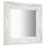 Espejo de pared estilo barroco blanco 40x40 cm de vidaXL, Espejos - Ref: Foro24-320304, Precio: 30,99 €, Descuento: %