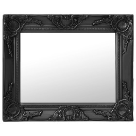 Black baroque style wall mirror 50x40 cm by vidaXL, Mirrors - Ref: Foro24-320311, Price: 40,00 €, Discount: %