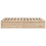 Solid pine wood bed frame 150x200 cm by vidaXL, Beds and slatted bases - Ref: Foro24-3282372, Price: 176,99 €, Discount: %