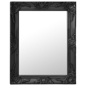 Espejo de pared estilo barroco negro 50x60 cm de vidaXL, Espejos - Ref: Foro24-320319, Precio: 44,62 €, Descuento: %